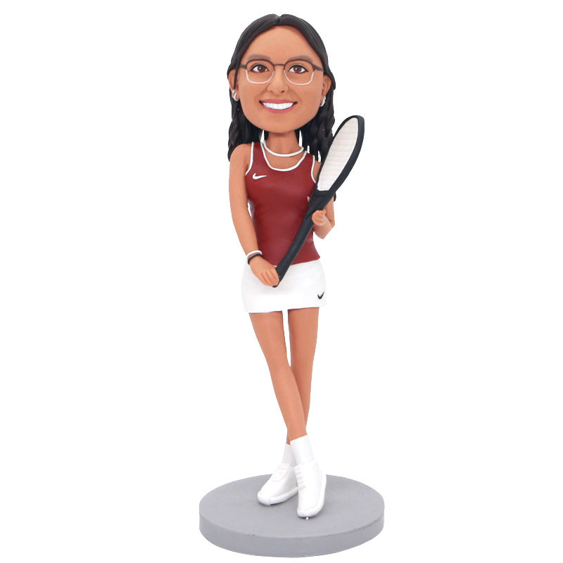 Custom Female Pickleball Bobblehead