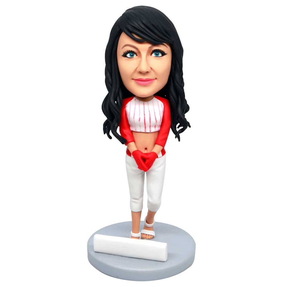 Female In Sexy Crop Top Custom Figure Bobbleheads