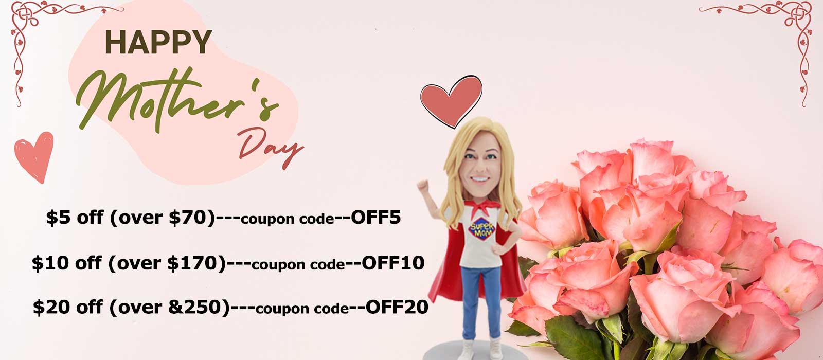 Custom Bobbleheads As 2022 Most Creative Mother's Day Gifts - Figure Bobblehead