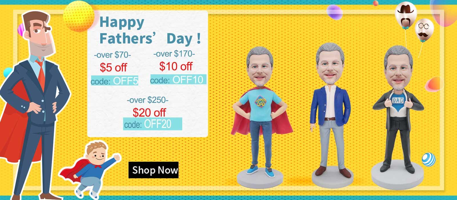 Custom Dad Bobbleheads As 2022 Creative Father's Day Gifts - Figure Bobblehead