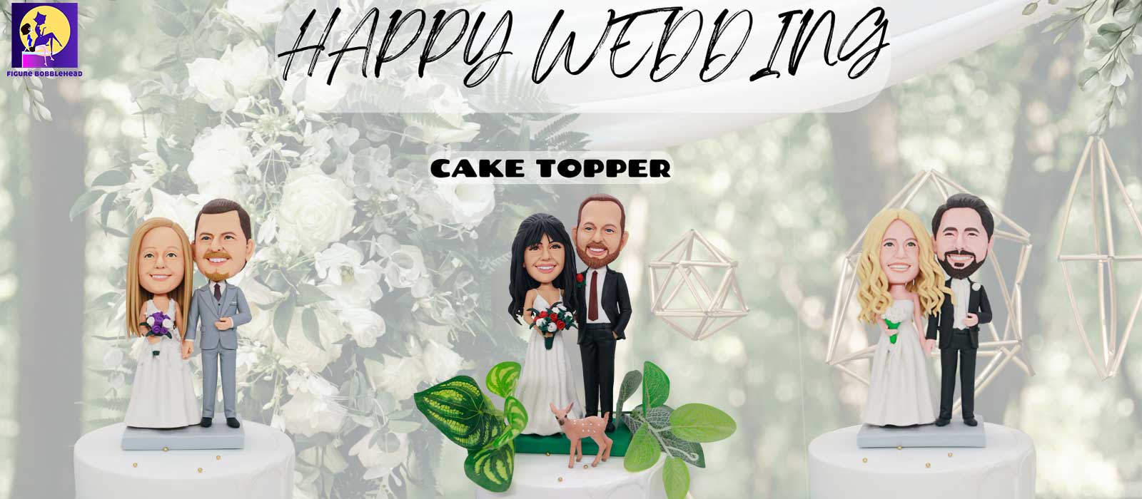 Custom Wedding Bobbleheads As Your Unique Wedding Cake Topper