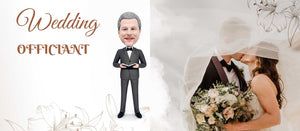 Custom Wedding Officiant Bobbleheads As a Gifts