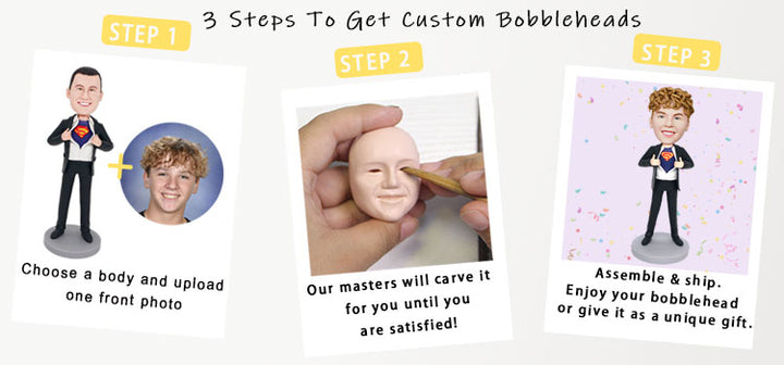 Custom Bobble Head From Photo-Personalized Bobblehead Gifts – Figure ...