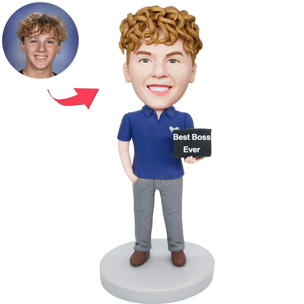 Best Boss Ever Custom Boss Bobbleheads With Laptop