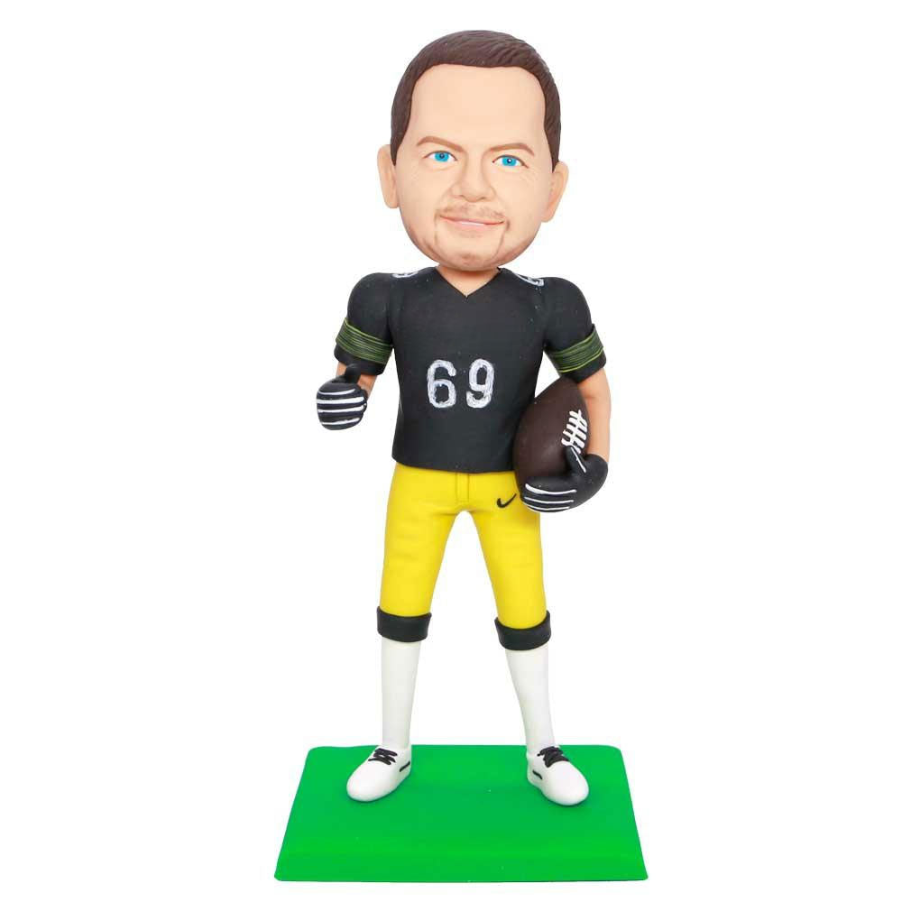 Custom Cool Male Football Bobbleheads