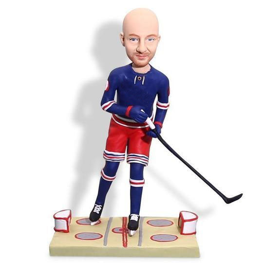 Custom Male Ice Hockey Bobblehead