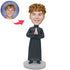 Custom Male Priest Pastor In Black Robe