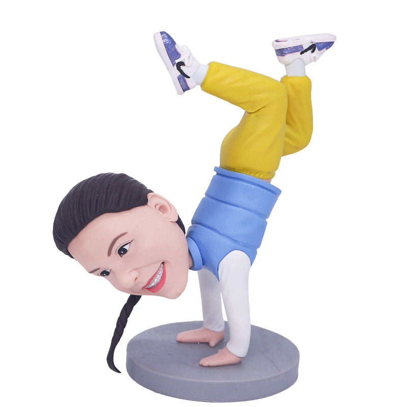 Custom Female Street Dance Dancer Bobblehead