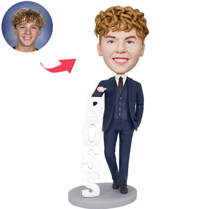Custom Male Boss Bobblehead