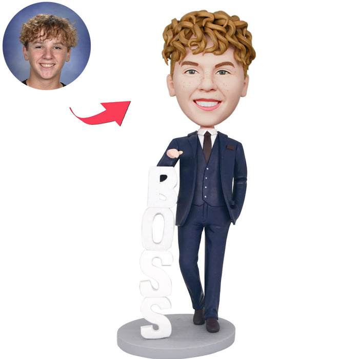 Custom Male Boss Bobblehead