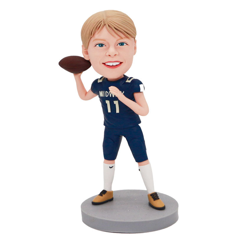 Custom Male Football Player Bobblehead