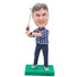 Custom Male Golfer Bobblehead Swinging A Club