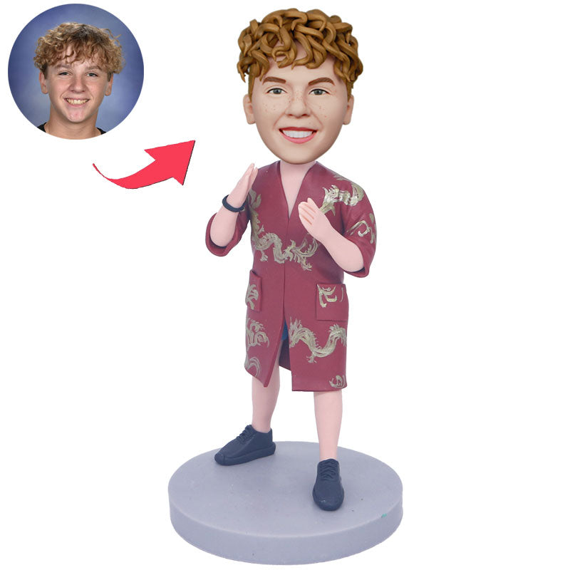 Custom Male Kung Fu Bobblehead Dolls