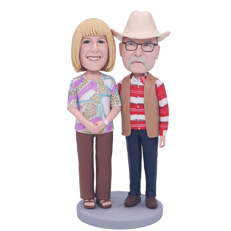 Custom Retired Couple Bobblehead