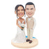 Custom Wedding Bobbleheads Cake Topper