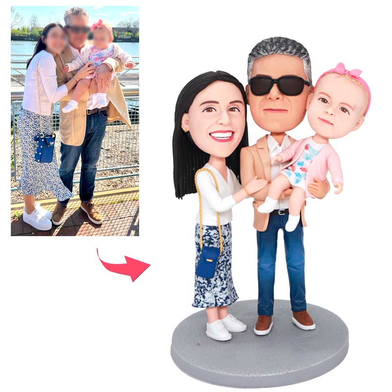 Fully Custom Bobbleheads From Photos for 3 Person-1