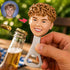 Personalized Custom Male Face Bobblehead Funny Bottle Opener