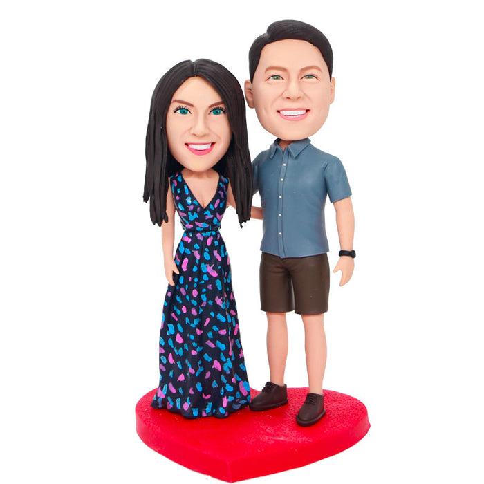 Valentine's Day Gifts-Custom Fashion Couple Bobbleheads