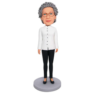 Benignant Grandma Custom Figure Bobbleheads