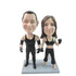 Boxing Couple Custom Figure Bobblehead