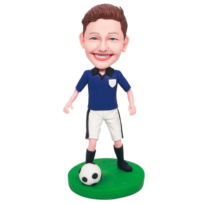 Boy Soccer Player Custom Figure Bobbleheads