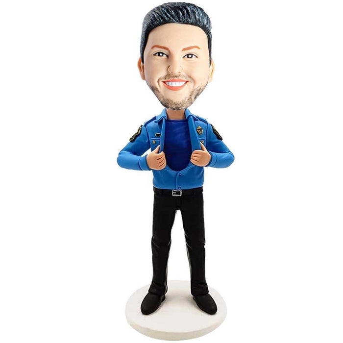 Captain America Police Custom Figure Bobbleheads