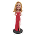 Charming Female In Long Red Dress Custom Figure Bobblehead