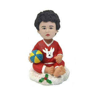 Christmas Baby With Ball Custom Figure Bobbleheads