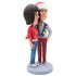 Christmas Sweet Couple In Christmas Costume Custom Figure Bobbleheads
