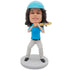 Cool Boy In Professional Sportswear With A Baseball Bat Custom Figure Bobblehead