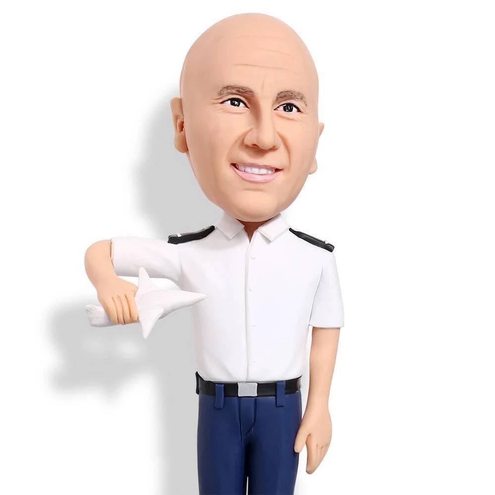 Cool Male Air Force Captain Custom Bobblehead - Figure Bobblehead