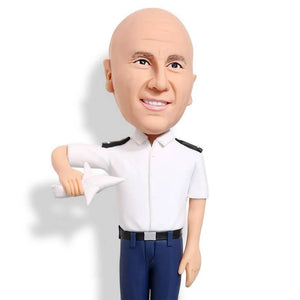 Cool Male Air Force Captain Custom Bobblehead - Figure Bobblehead