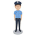 Cool Male Police Officer Cop In Uniform Custom Figure Bobbleheads