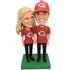 Couple Cincinnati Reds Fans Custom Figure Bobblehead