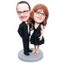 Couple In Black Dress Custom Figure Bobbleheads