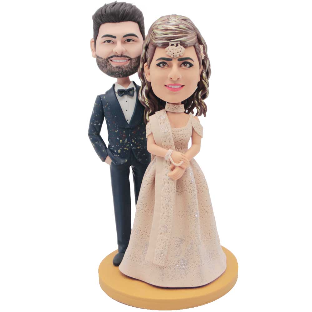 Couple In Evening Dress Custom Figure Bobbleheads