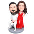 Couple In Fashionable Dress Custom Figure Bobbleheads