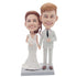 Bride And Groom In Wedding Dress And Suit Custom Wedding Bobbleheads Cake Topper