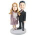 Couple in Business Clothes Custom Couple Bobblehead