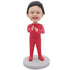 Cute Baby In Red Onesie Custom Figure Bobblehead