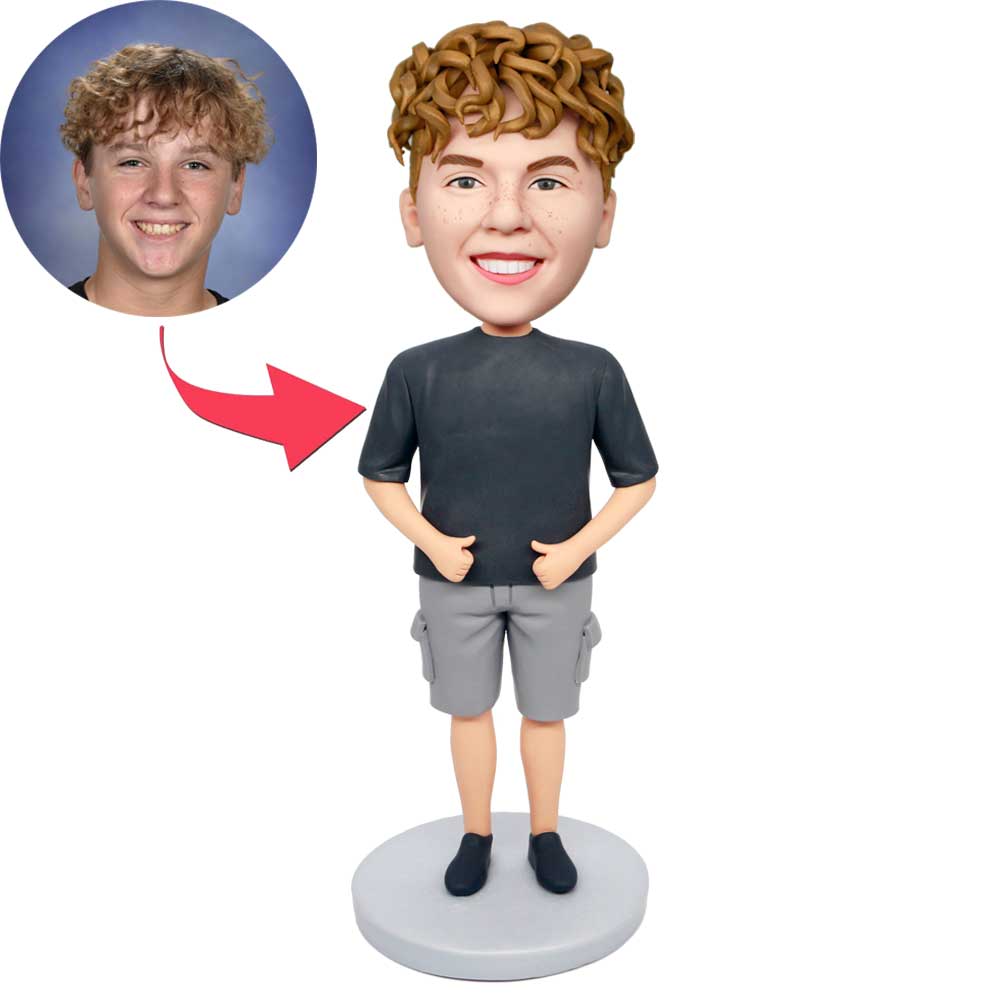 Cute Ordinary Male Custom Figure Bobbleheads