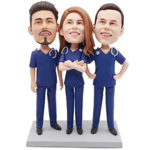 Doctors With Stethoscopes Custom Figure Bobblehead