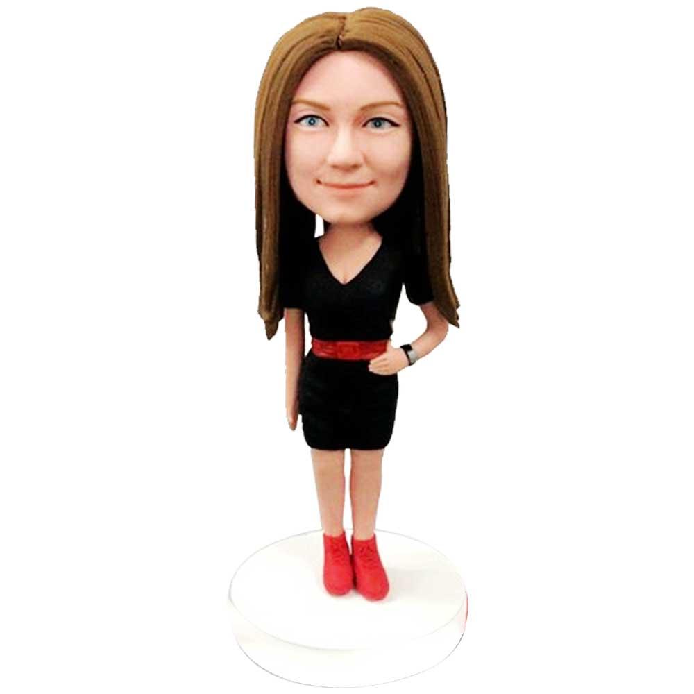 Fashional Female Office Custom Figure Bobblehead