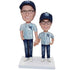 Father And Son In Sports Parent-child Wear Custom Figure Bobblehead