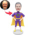 Father’s Day Gifts Super Dad In Yellow Cloak Custom Figure Bobbleheads