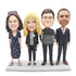 Female And Her Three Friends Custom Family Bobblehead