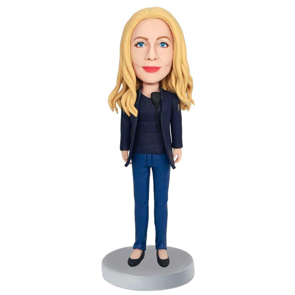 Female Fbi Agent Custom Figure Bobbleheads