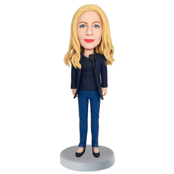 Female Fbi Agent Custom Figure Bobbleheads