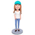 Female In Casual Clothes Custom Figure Bobbleheads