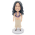 Female In Hawaiian Skirt Custom Figure Bobbleheads